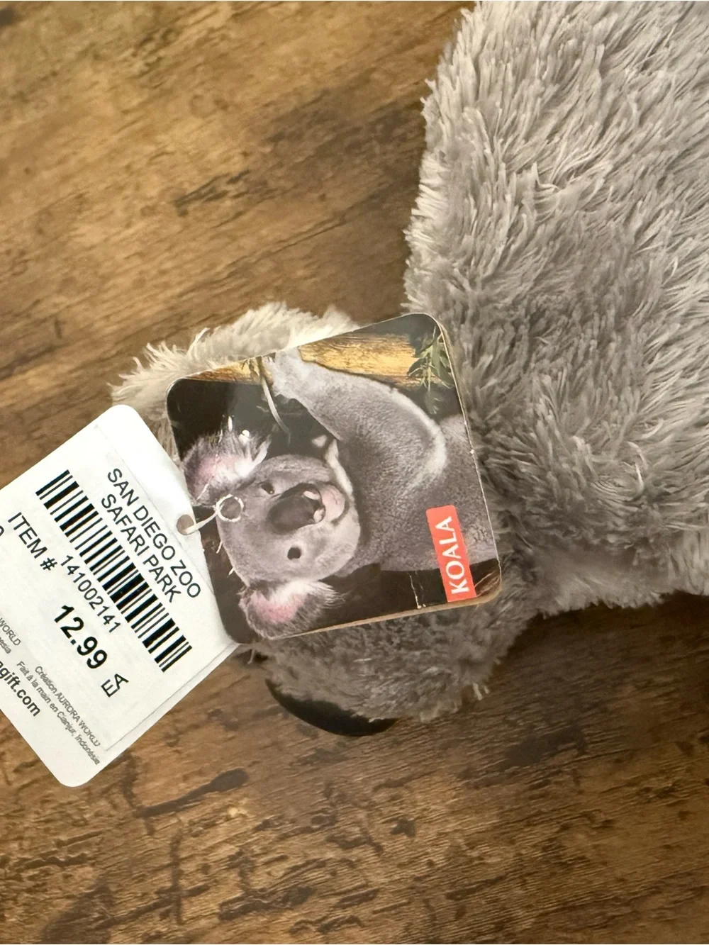 Aurora Koala Plush With Tags San Diego Zoo Souvenir